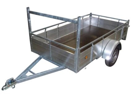 Remorque 257x132 cm aluminium simple essieu