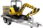 Remorque de chantier pour le transport d’une mini pelle – UNITRAILER STARK 3 260 – Image 2