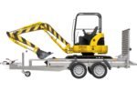 Remorque de chantier pour le transport d’une mini pelle – UNITRAILER STARK 3 260 – Image 7