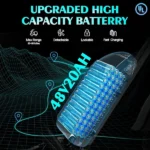 Ridstar Q20 1500W 48V 20AH gros pneu vélo électrique – Image 4