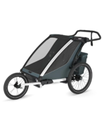 Remorque velo thule pour 2 Enfants - Chariot Cross 2 Double - dark slate