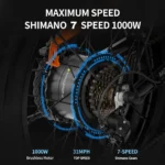 Vélo de montagne électrique Ridstar H20 1000W – Image 4