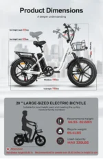 Vélo électrique Pliant SAMEBIKE C05 Pro – Image 10