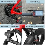 Vélo électrique YEEP.ME HOLIDAY Fat Bike 26" – Image 3