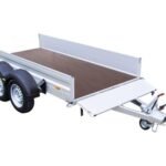 Humbaur Remorque à deux essieux Alumaster Tandem 2500 3030x1500x350mm freinée poids total adm. 2500kg