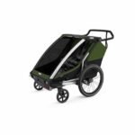 Chariot thule cab 2	Remorque Vélo pour 2 Enfants - cypress vert