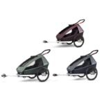 Vélo remorque​ Croozer Kid Vaaya 1 - graphite blue