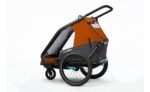 Remorque velo enfant​ CUBE Double CMPT Kinder - X Actionteam - grey´n´orange – Image 6