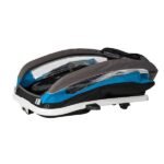 Hamax Traveller Bike Trailer for 2 Kids, incl. drawbar and buggy wheel - petrol blue/grey – Image 4