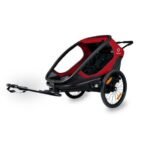 Remorque vélo charge 100 kg Hamax Outback pour 2 Enfants - rouge / noir – Image 5