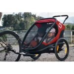 Remorque vélo charge 100 kg Hamax Outback pour 2 Enfants - rouge / noir – Image 10