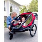 Remorque vélo charge 100 kg Hamax Outback pour 2 Enfants - rouge / noir – Image 9
