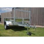 Remorque 225x132 cm aluminium simple essieu