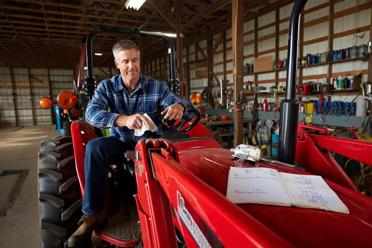 Maintenance d'un tracteur agricole