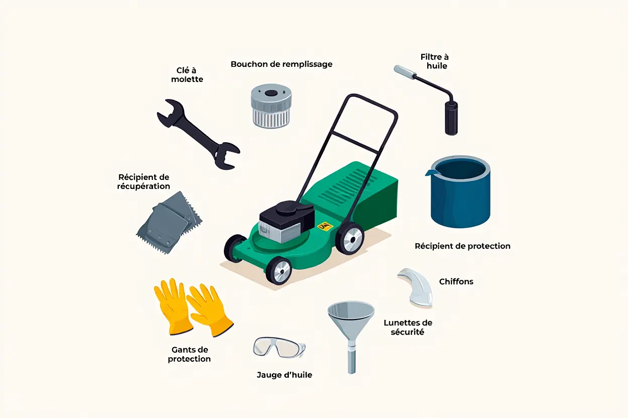 Outils vidange tondeuse Briggs Stratton