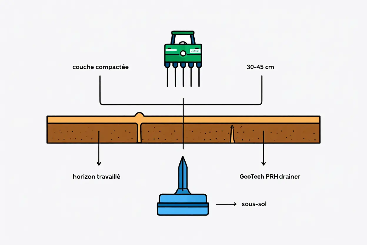 Profondeurs de décompactage comparées