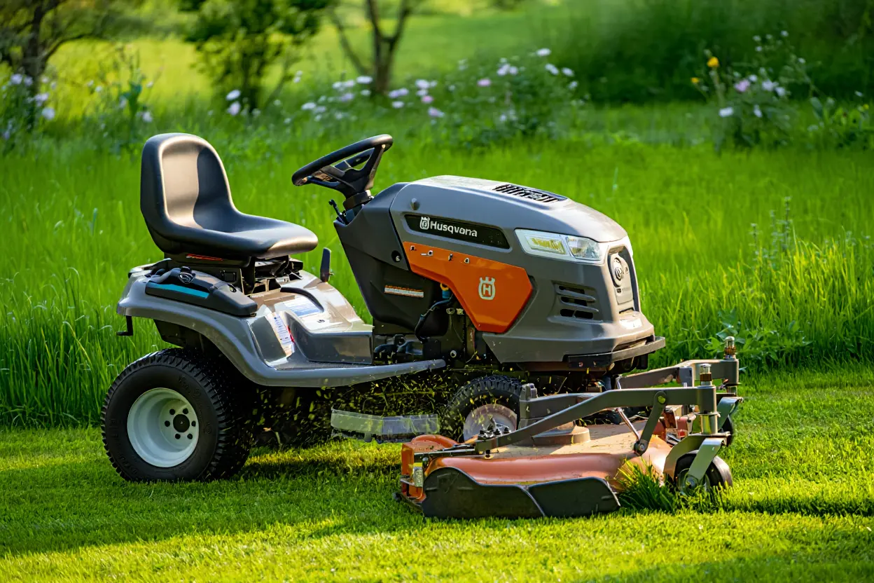 Tracteur tondeuse Husqvarna TS142 entretenu